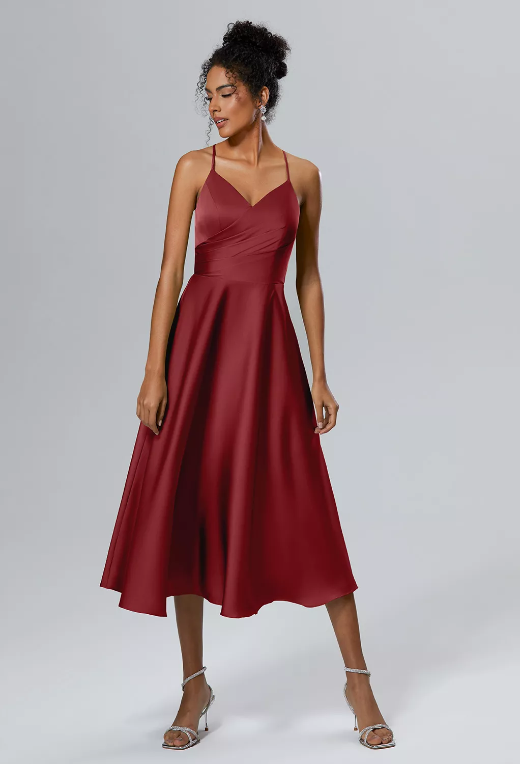 AW Vina Burgundy  Beach Wedding Guest Dresses
